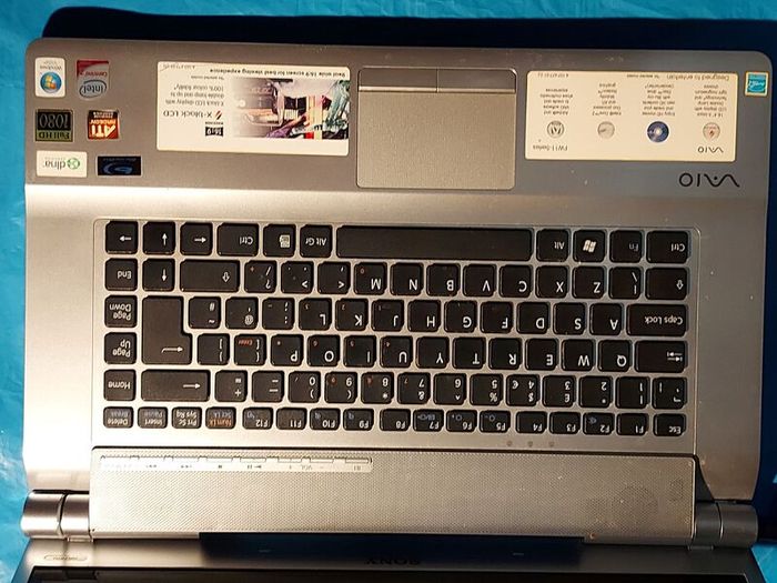 Sony Vaio Laptop, Model PCG-3B1M, X-black LCD Display, Full HD, Blue Ray Optical Drive, Intel Core 2 Duo CPU, 2.27GHz, 4GB Ram, 232GB HDD, Windows 10, Microsoft Edge, Chrome