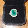 9ct Gold Silver Agate Ring Image 4