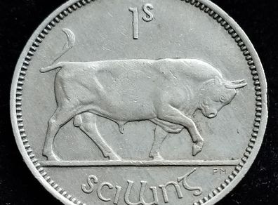 Ireland - 1954 - Shilling - Bull - KM.14a - [2468]