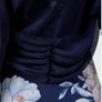 Navy chiffon balero shrug Image 3