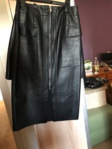 River Island Skirt leather look size 8