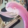 Murano Glass Pink Opaline Swan Image 5