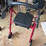 Drive DeVilbiss 4-Wheel Rollator Walker with Seat & Storage Image 3
