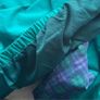 90s Sun Mountain Sports Teal & Blue Plaid Quarter Zip Pullover Jacket Size S Relaxed Fit Image 4