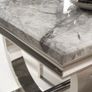Marble top dining table and 6 chairs Image 2