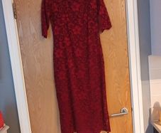 Jolie Moi Red   Lace Dress (Lined).  S.16   B.N.W.T.