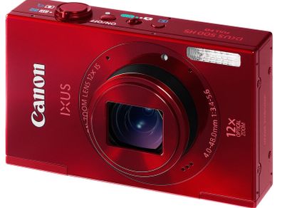 Canon IXUS PC1736 (IXUS 500 HS Full HD) Red Compact Digital Camera 12x Optical Zoom