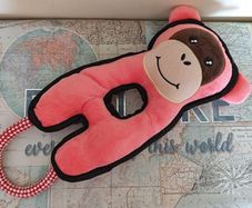 Brand New Monkey Rope Tug Dog Toy - Pink