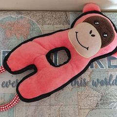 Brand New Monkey Rope Tug Dog Toy - Pink