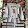 cardigan  Bnwt Monsoon tie belt cardigan grey size 12 Image 3