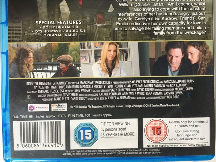 Love And Other Impossible Pursuits [2009] Natalie Portman, Lisa Kudrow & Charlie Tahan [Blu-ray Movie]