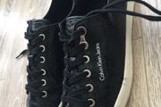 Lacoste Calvin Klein black flat shoes sneakers trainers size UK7 unisex