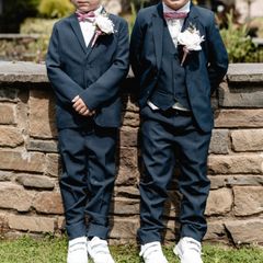 2 x Navy Pageboy suits age 7