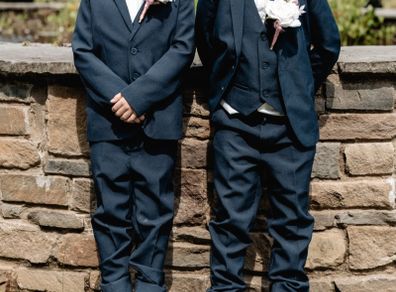 2 x Navy Pageboy suits age 7