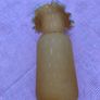 Studio glass yellow  glass vase tear drop effect Image 3