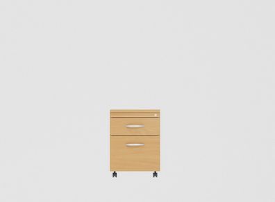 Two Drawer Lockable Mobile Pedestal