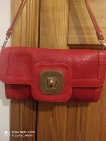 Genuine Longchamp 100% leather red shoulder bag