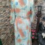 vintage 80s 90s floral midi shirt dress size small Made in Ireland Image 4