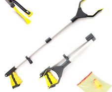 32inches Litter Picker Grabber Stick Foldable Reach Grabber with 360 Rotating Head and Magnetic Claw Light Weight Aluminium Reaching Aid Perfect Litter Pickers for Adults