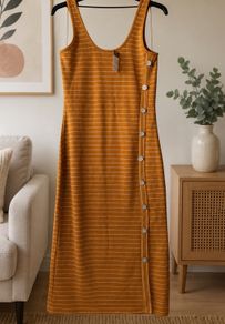 dress bnwt size 14 striped button detail sleeveless dress primark