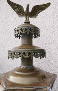 Antique Brass  Eagle Finial or Decorative Topper