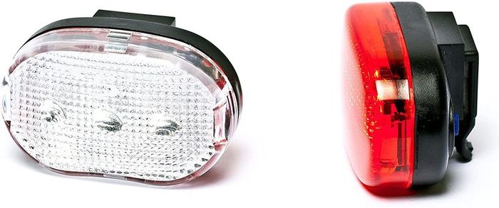 Dunlop - Bicycle Front & Rear Bike Lights Set