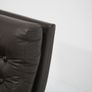 Vintage Brown Leather Swivel Armchair, Denmark, 1970s. Image 8
