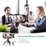 Lavalier 2 Microphone 2.4GHz 2 in 1 Portable Mini Clip-On Microphone Wireless Recording Live Stream Vlogs Microphone Compatible with Android Samsung type- C Dual and Apple Lightning 8 Pin Image 3