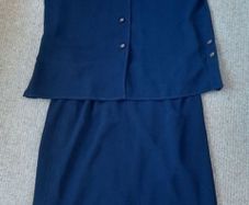 Vintage Ladies Navy Skirt & Top