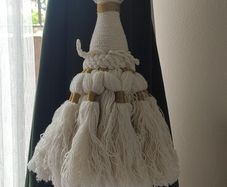 Large Chunky Vintage Curtain Tassel Tiebacks Pair - 23"
