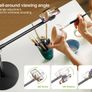 Overhead Phone Mount with Heavy Duty Base, Height Adjustable Phone Stand for Filming, 38cm Long Arm iPhone Holder for Video Recording, Overhead Tripod for iPhone 15 14 13, Android Cell Phone Image 9