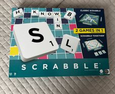 Brand New Scrabble Board Game 2 Games in 1 (Mattel)