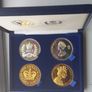 Queen Elizabeth II Gold and Silver Jubilee 4-Medallion Limited Edition Set, (2002) Image 3