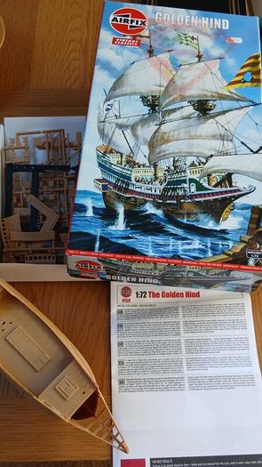 Airfix: Golden Hind model ship