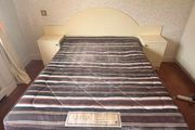 Double Bed base, mattress, headboard and lockers