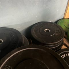 Bumper plate weights last few remaining