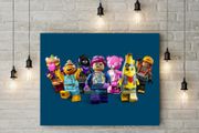 Fortnite x Lego printed Wall picture foamex board printed picture on it wall board wall decor wall art picture