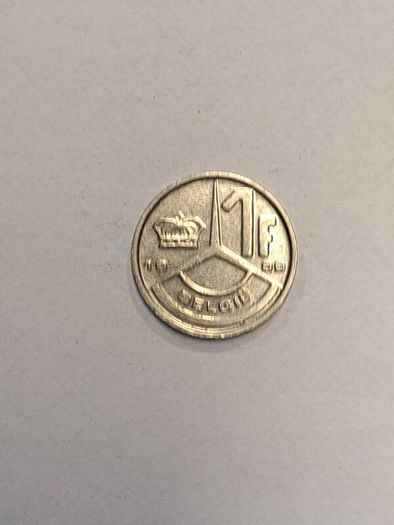 Belgium 1 franc coin