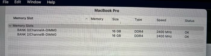 Macbook Pro 2018 15,1 i7 w/Radeon 560x 32GB 500GB