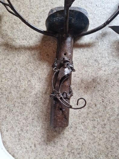 Handcrafted  industrial brutalist wall sconces