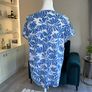 Ladies Blue & White Short Sleeved Top from Cecil. Size Medium UK 10 -12 / EU 38-40 Image 8