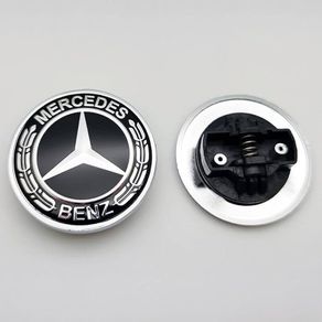 Mercedes Benz Flat Emblem Bonnet in 3 Colors 57mm