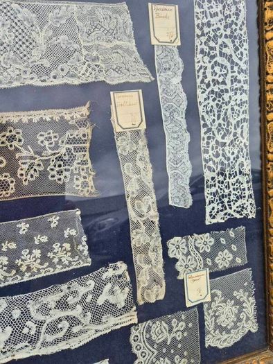 Antique Framed Lace Samples