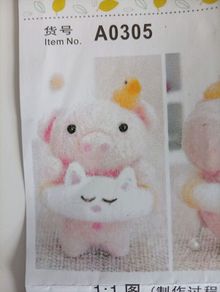 Needle Felting kit "piggy"
