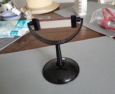 Glass prism on stand