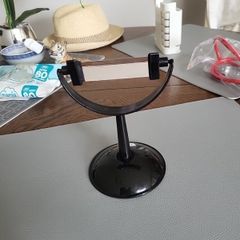 Glass prism on stand