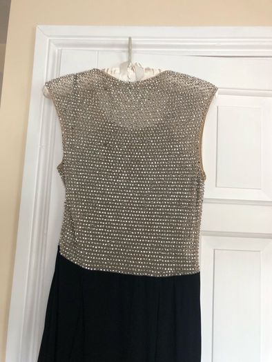 Stunning Black/Silver evening/cocktail Dress