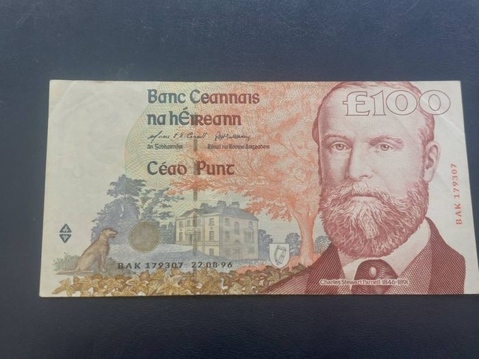 2 x parnell 100 pound notes
