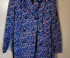 NEW - Floral print cotton Jacket UK 10