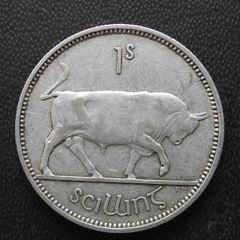 Irish Republic. Silver Shilling (1939)